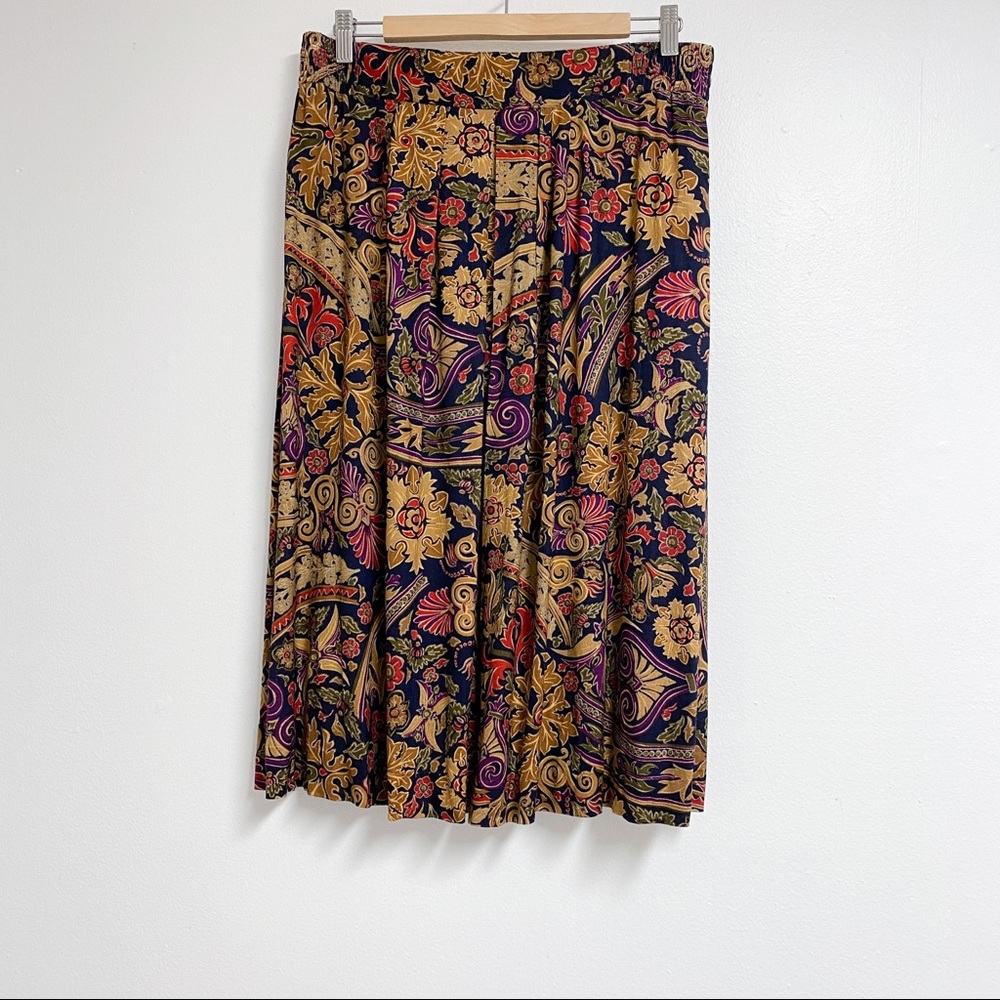 Vintage retro floral skirt - Picture 3 of 10